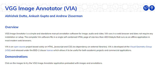 VGG Image Annotator